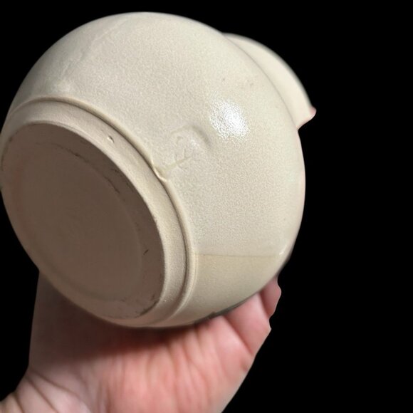 2 Vintage Moon & Star Art Pottery Hand Thrown Painted Incised Artist Signed Mugs - Picture 7 of 13